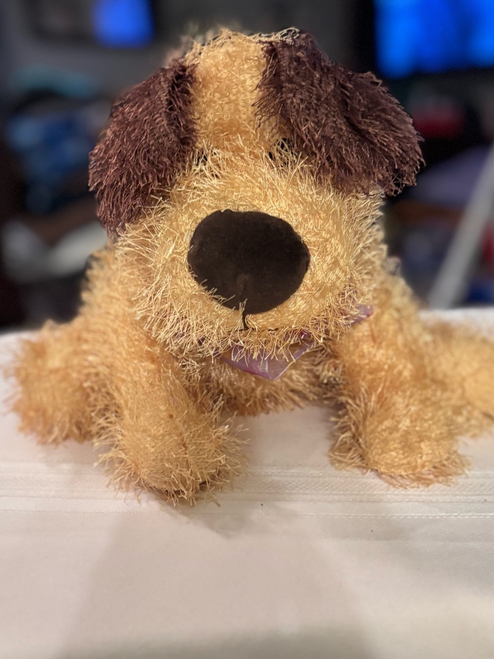 Brown and tan stuffed dog toy #dog #stuffedtoy #plushie